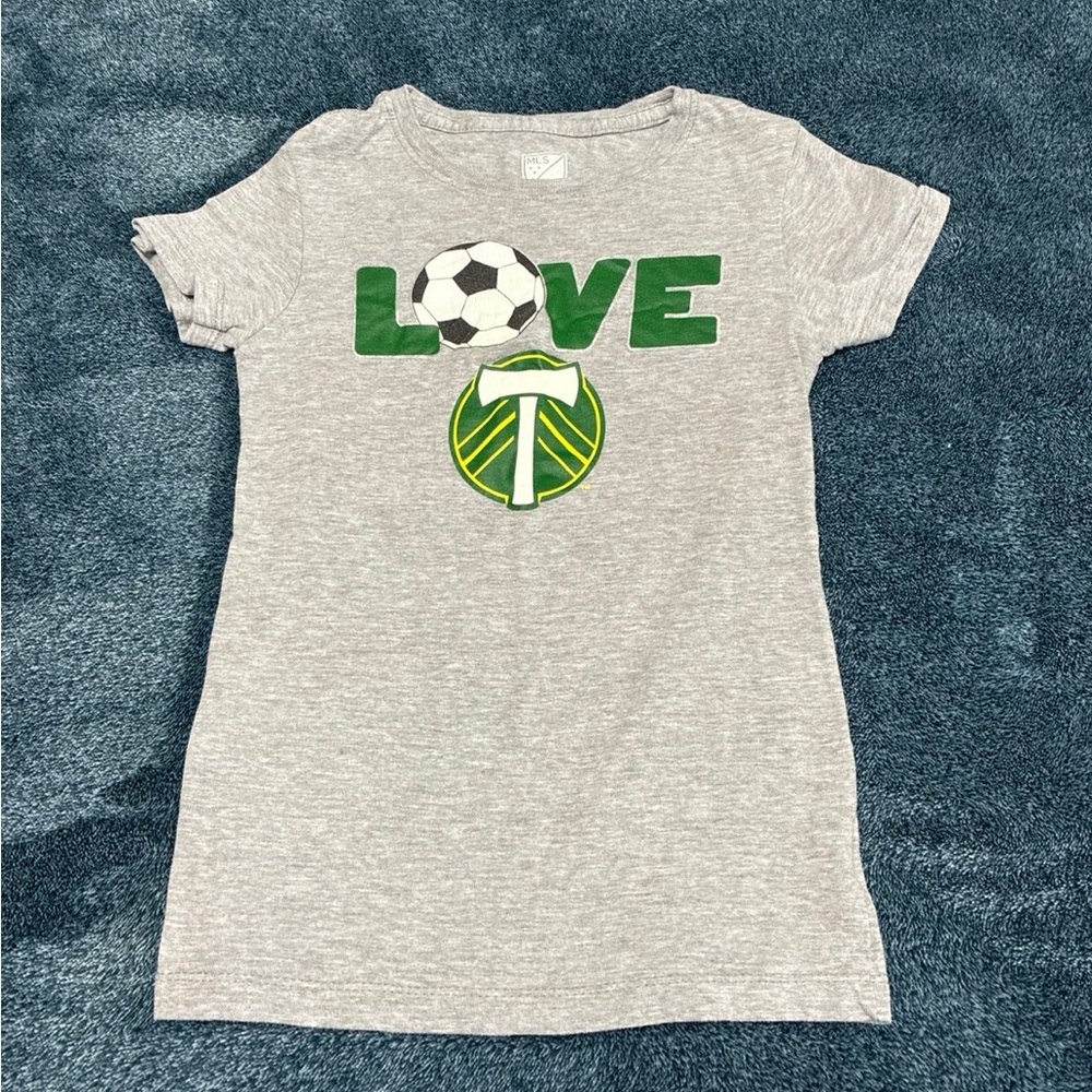 Gray Kids Timbers Soccer T-Shirt